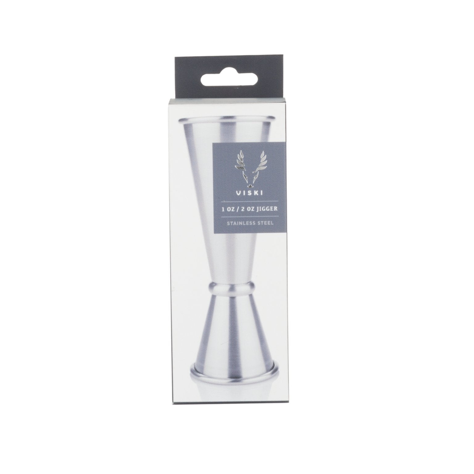 Harrison Large Japanese Style Jigger in Stainless Steel by Viski - alternate angle