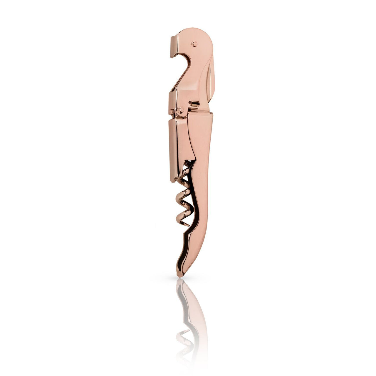 Summit Signature Double Hinged Corkscrew in Copper by Viski hammered copper