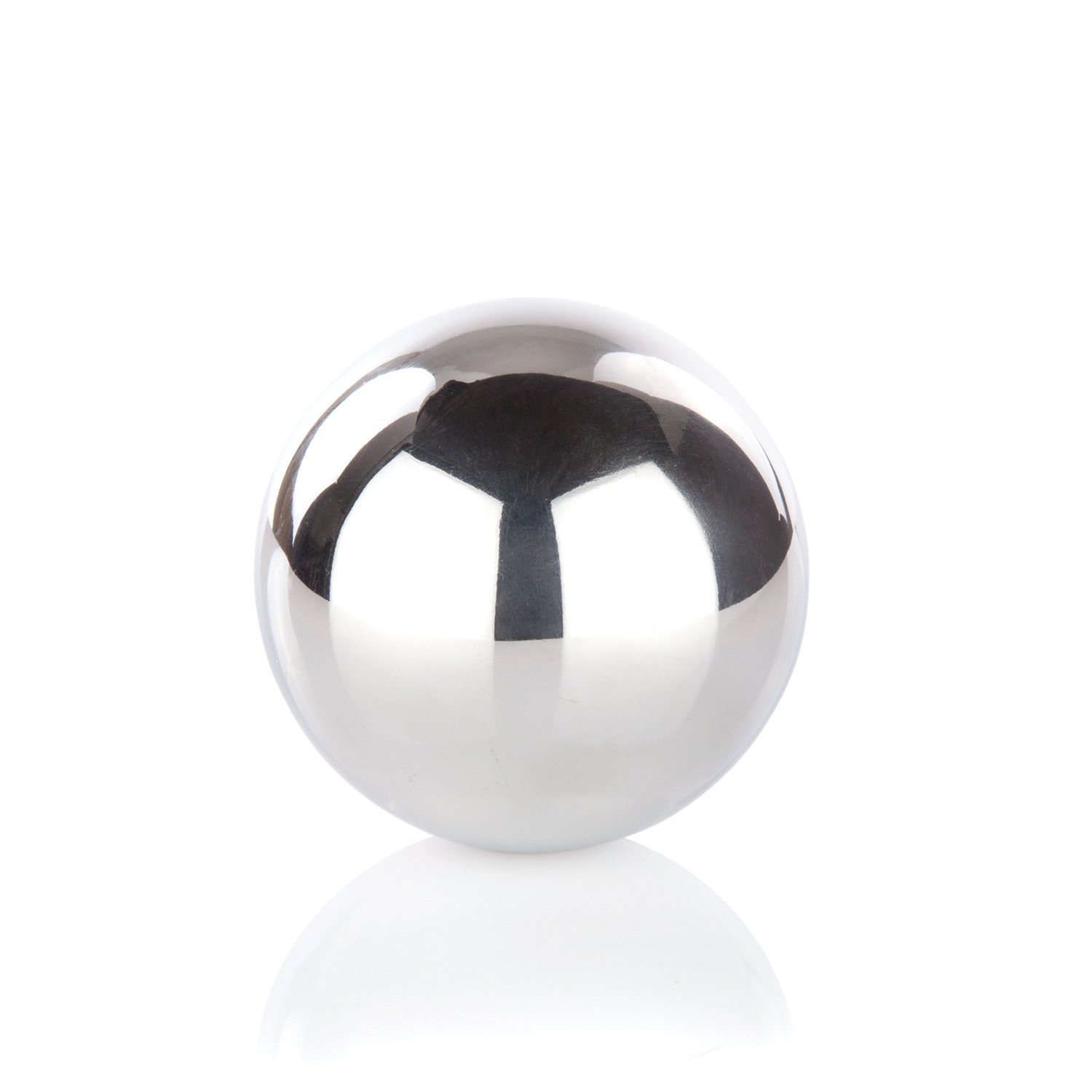 Glacier Rocks Sphere in Stainless Steel by Viski - detail view