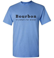 Whiskey T Shirt - Bourbon It's What's For Dinner - alternate angle