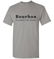 Whiskey T Shirt - Bourbon It's What's For Dinner - angle 7