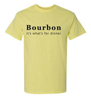 Whiskey T Shirt - Bourbon It's What's For Dinner - in use