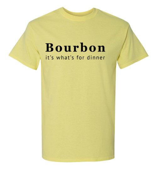 Whiskey T Shirt - Bourbon It's What's For Dinner - in use