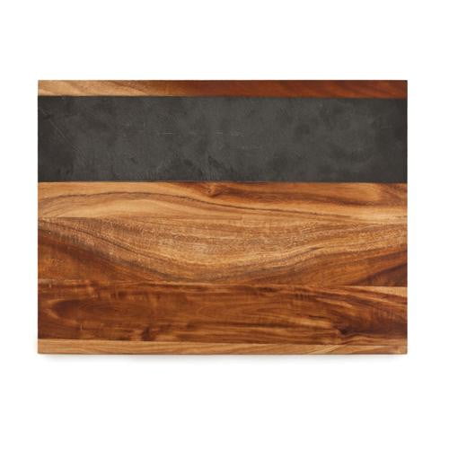 Charcuterie Board - Wood & Slate Cheese Board by Twine - detail view