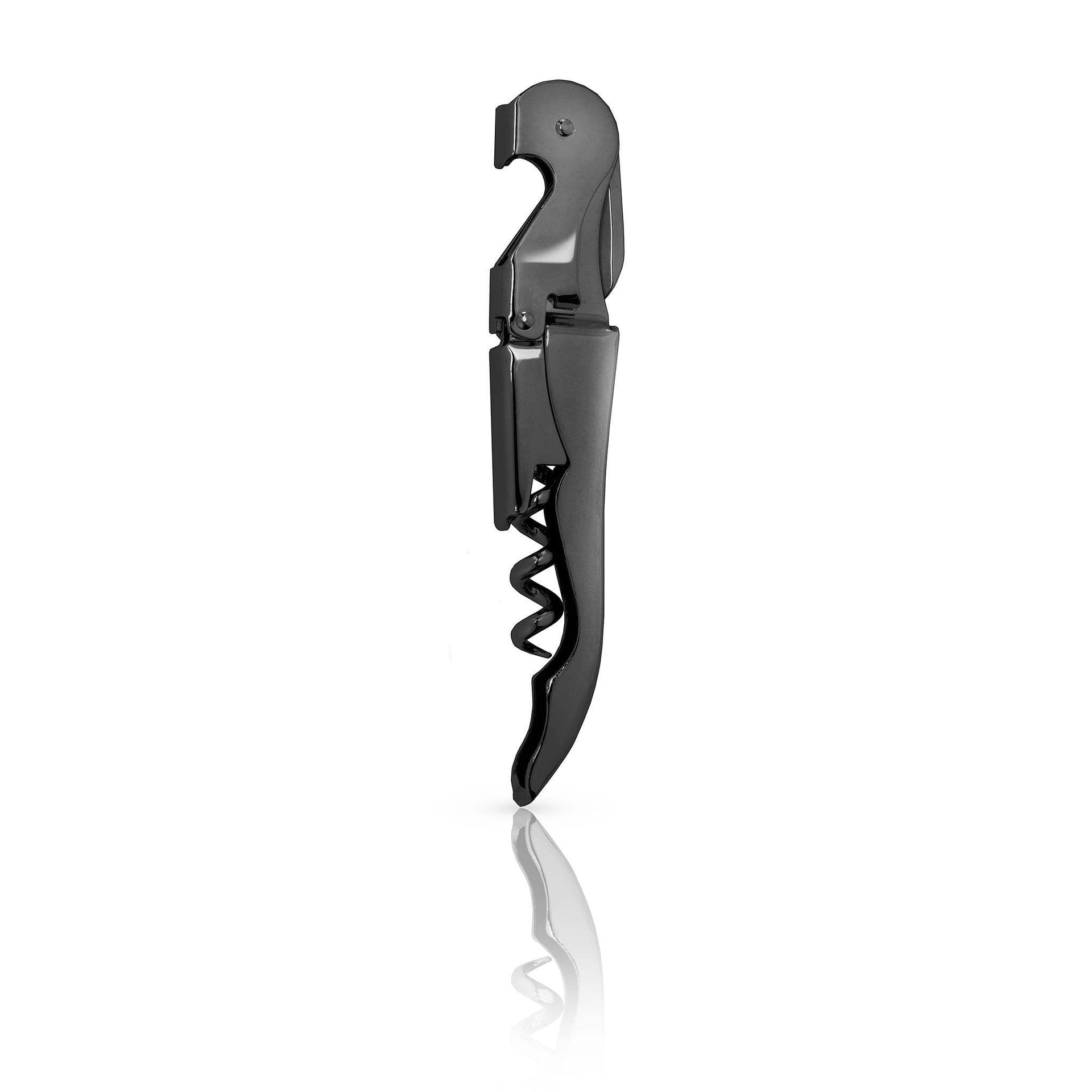 Corkscrew / Wine Key - Warren Gunmetal Black Signature by Viski - detail view