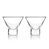 Martini Glasses - Raye Stemless by Viski (set of 2) - The Bar Warehouse