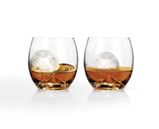 Glacier 4-Piece Ice Sphere Mold and Glasses Set by Viski - in use