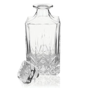 Admiral Crystal Liquor Decanter by Viski - detail view