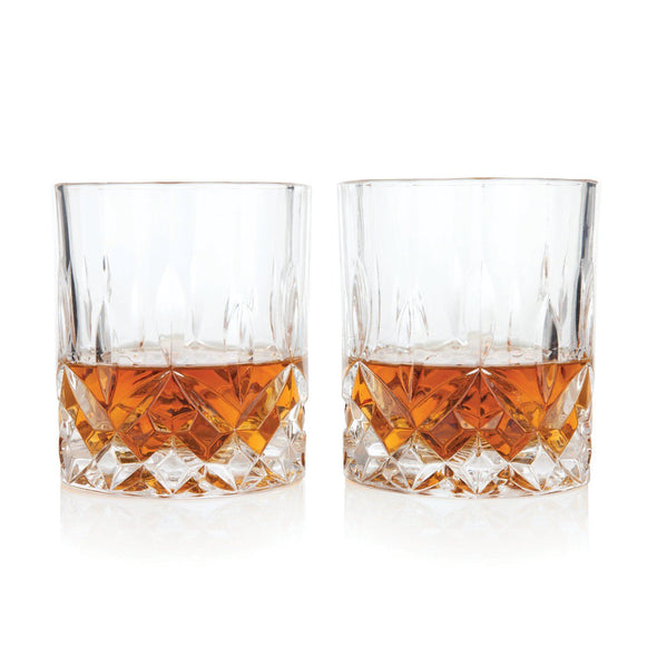 Drinkware - Whiskey Glasses - Admiral Crystal Tumbler By Viski (set Of 2)