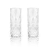 Highball Glasses - Raye Gem Crystal by Viski (set of 2) - The Bar Warehouse