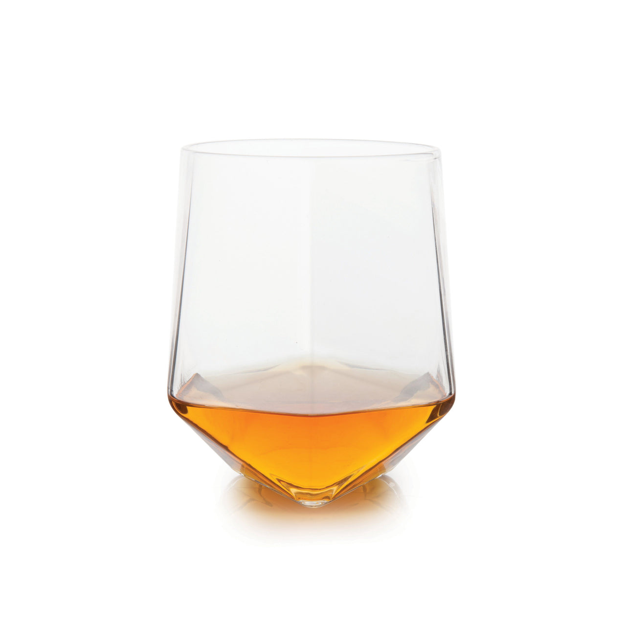 Seneca Crystal Faceted Tumblers, Set of 2 by Viski barware