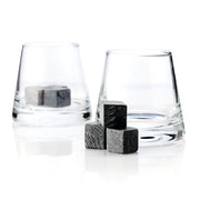 Glacier Rocks 8-Piece Soapstone Cube and Tumbler Set by Viski - detail view