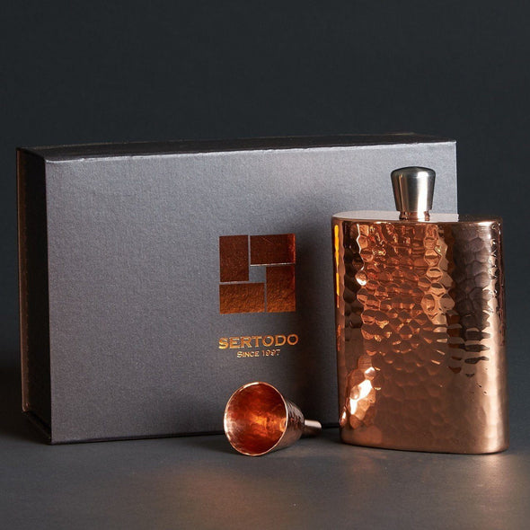 Copper Flask - Espadín Grand Daddy Hip Flask by Sertodo - The Bar Warehouse