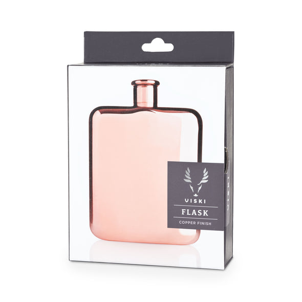 Flask - Summit™ Copper Plated Flask By Viski