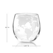 Globe Whiskey Tumblers Set of 2 By Viski - lifestyle shot