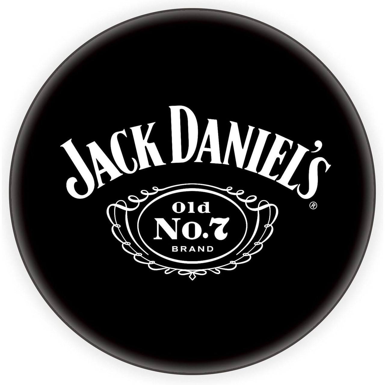 Jack Daniel's Bar Stool w/ Backrest - detail view