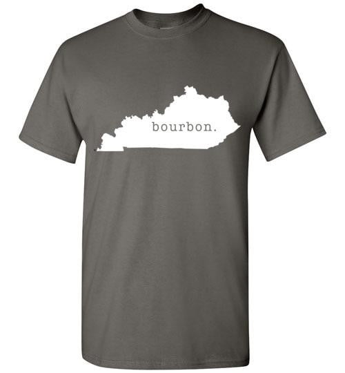 Whiskey T-Shirt - Kentucky is Bourbon - dark - alternate angle