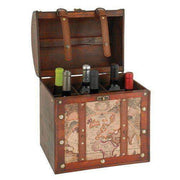 6 Bottle Old World Wooden Wine Box by Twine - hero view