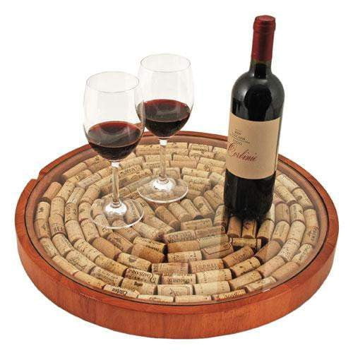 Lazy Susan Cork Display by True - hero view