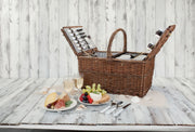 Cape Cod Wicker Picnic Basket Set by Twine - lifestyle shot