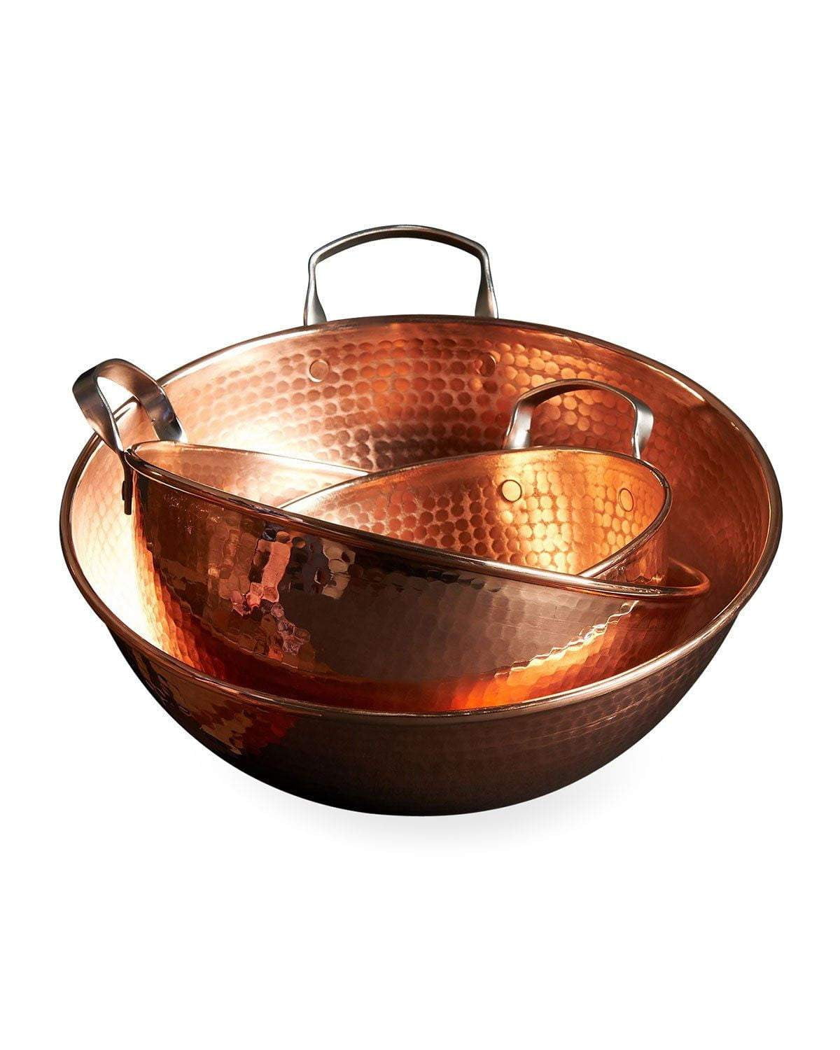 Sertodo Copper Mixing Bowls, 6 qt