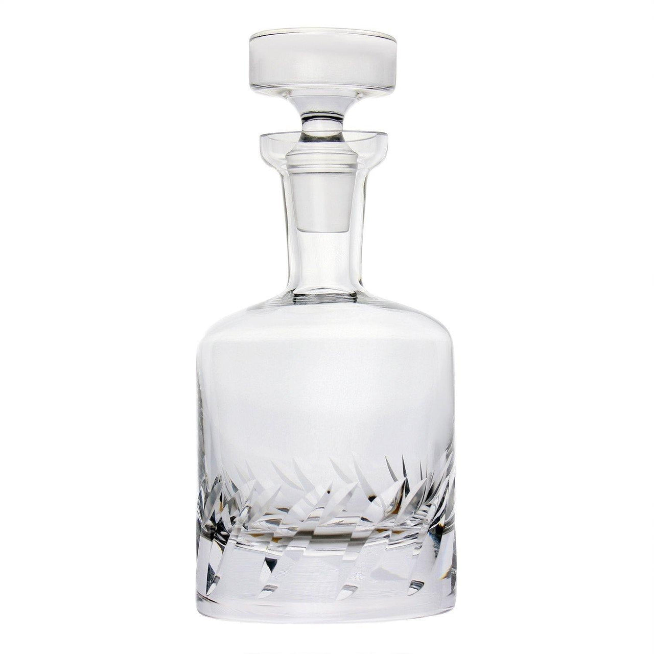 Whiskey Decanter - Crystal Beveled Blade by Ravenscroft lead-free crystal