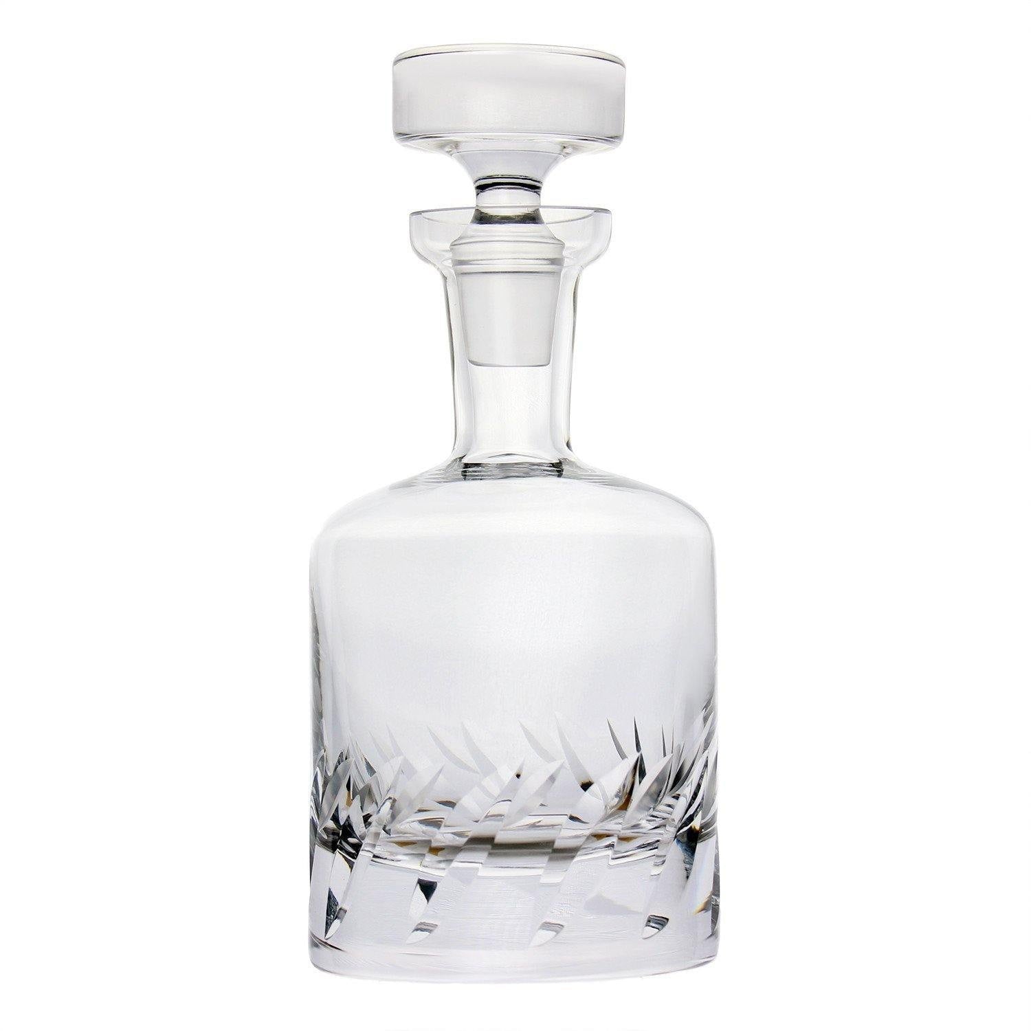 Whiskey Decanter - Crystal Beveled Blade by Ravenscroft lead-free crystal