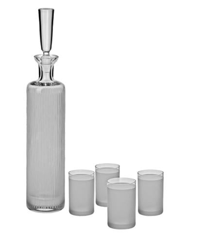 Whiskey Decanter and Shot Glass Set by Ravenscroft lead-free crystal