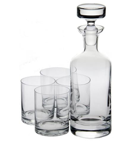 Whiskey Decanter Set - Wellington Double Old Fashioned by Ravenscroft lead-free crystal