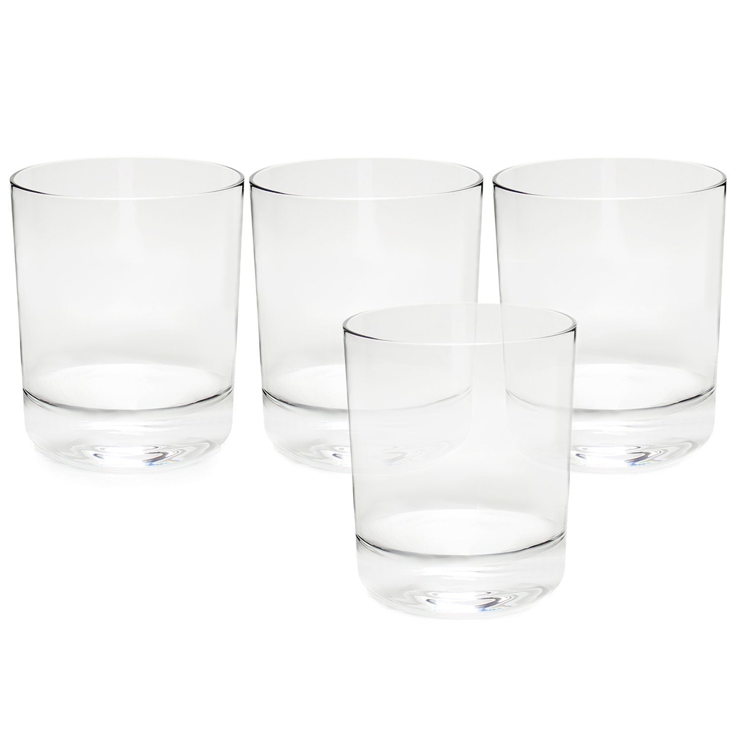 Whiskey Glasses - Crystal Classic Double Old Fashioned by Ravenscroft (Set of 4) - alternate angle