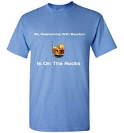 Whiskey T Shirt -Relationship On The Rocks - in use