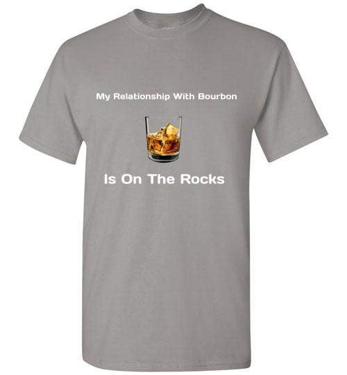 Whiskey T Shirt -Relationship On The Rocks - lifestyle shot