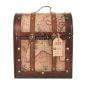 6 Bottle Old World Wooden Wine Box by Twine - alternate angle