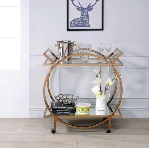 ACME Furniture Traverse Serving Cart - detail view