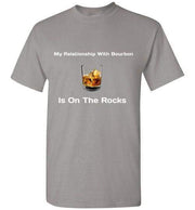 Whiskey T Shirt -Relationship On The Rocks - lifestyle shot