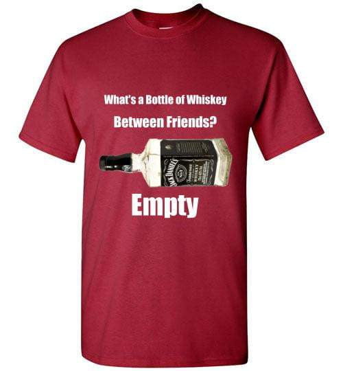 Whiskey T Shirt- Whiskey Between Friends - detail view